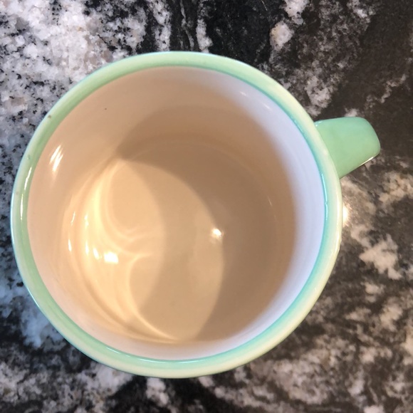 Anthropologie Hand Painted Colorway Mint Green Monogram “S” Coffee Mug - Picture 3 of 4